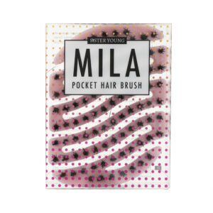 Różowa mini szczotka MILA Pocket BV w opakowaniu z napisem MILA