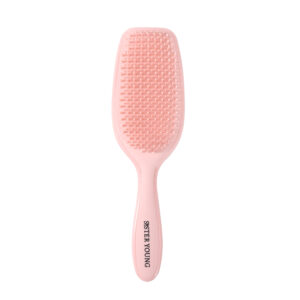 Szczotka do włosów Sister Young AYLA Pastel Peach widziana od przodu na białym tle.