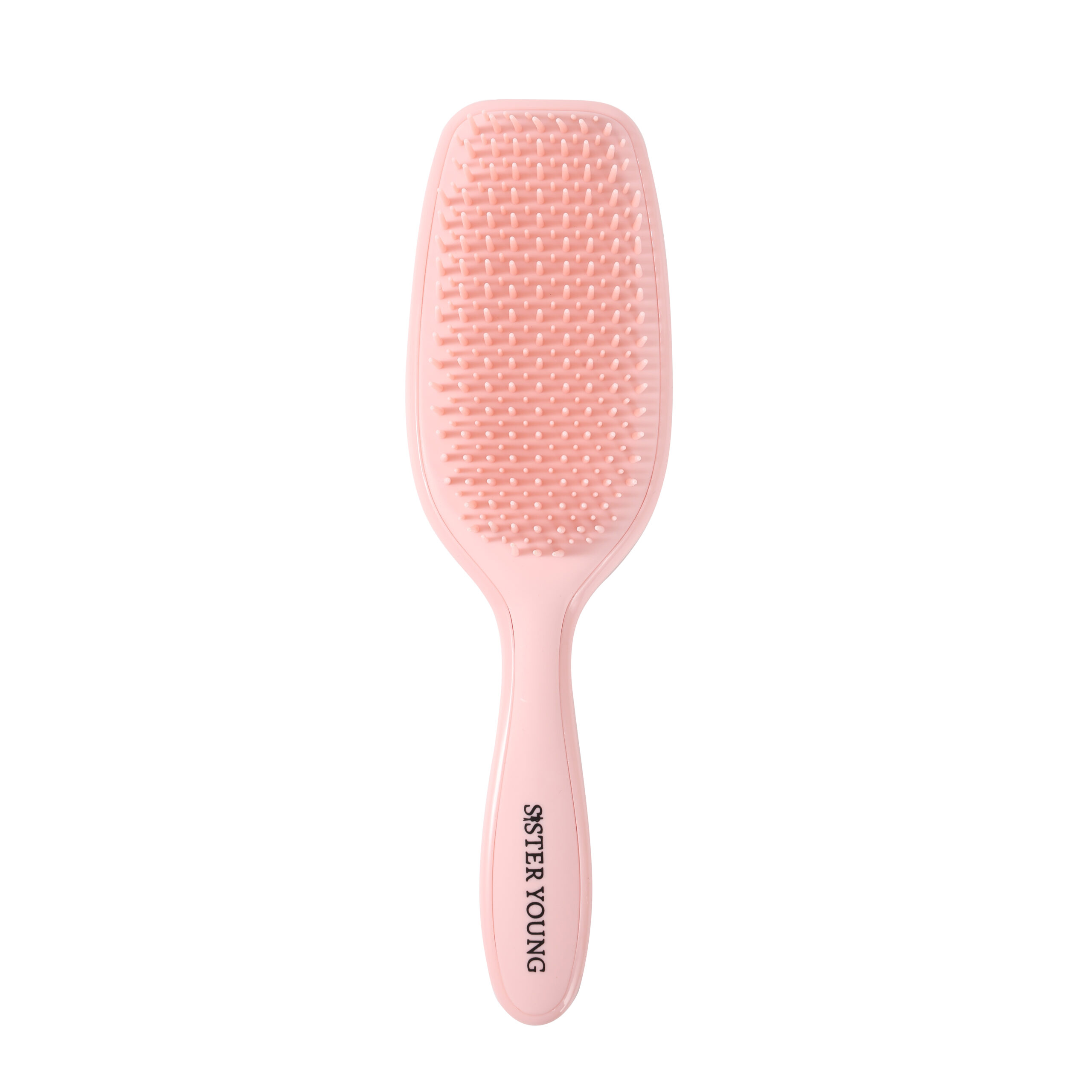 Szczotka do włosów Sister Young AYLA Pastel Peach widziana od przodu na białym tle.
