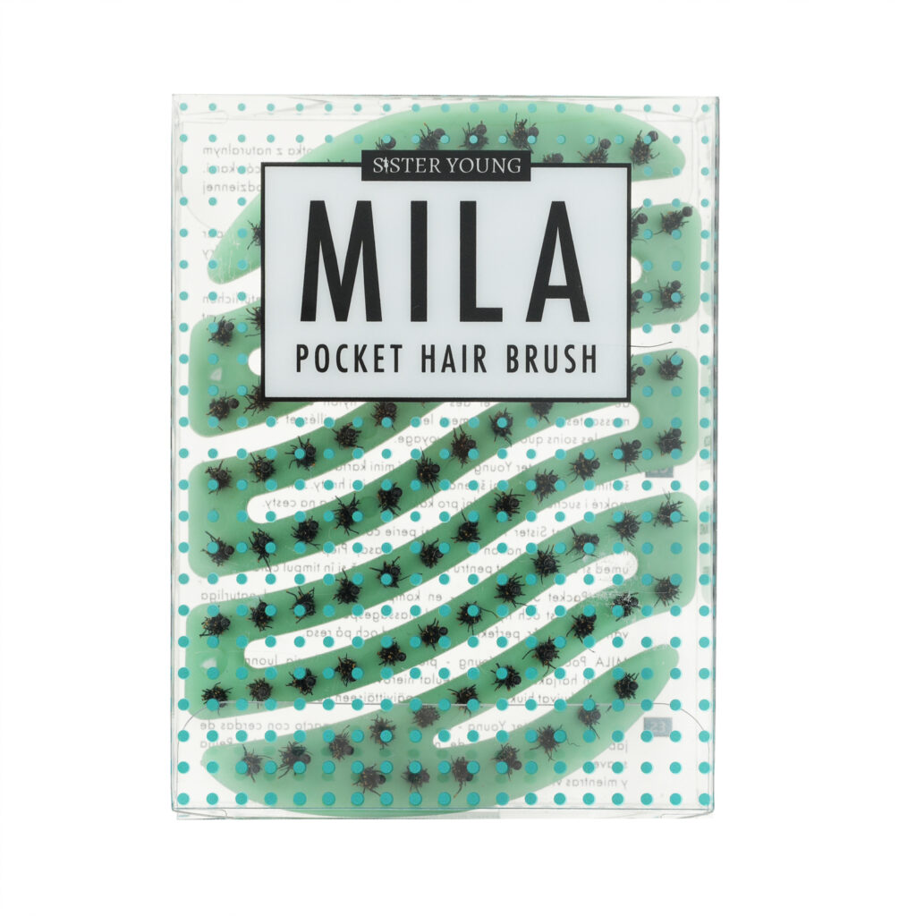 mint-opakowanie Miętowa szczotka MILA BV w opakowaniu z napisem MILA