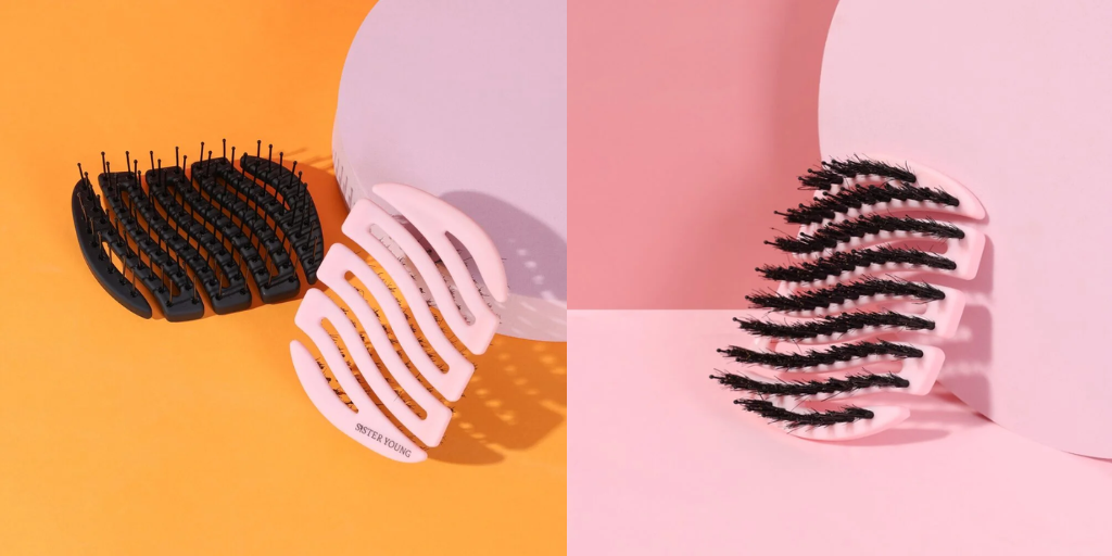 mała szczotka do włosów MILA BV PINK