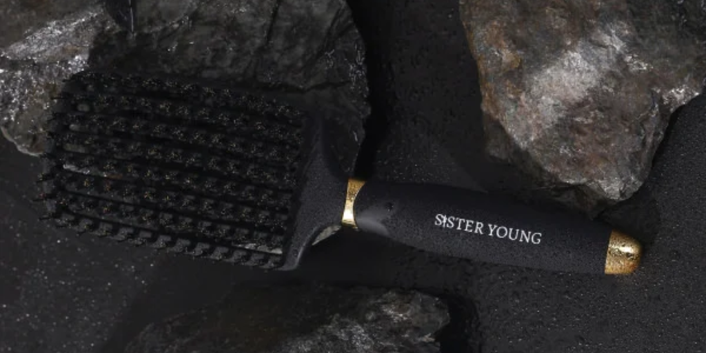 Szczotka do włosów z włosiem dzika OVIA BV BLACK