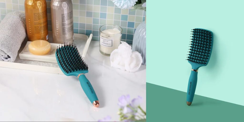 Szczotka do włosów z włosiem dzika OVIA BV GREEN